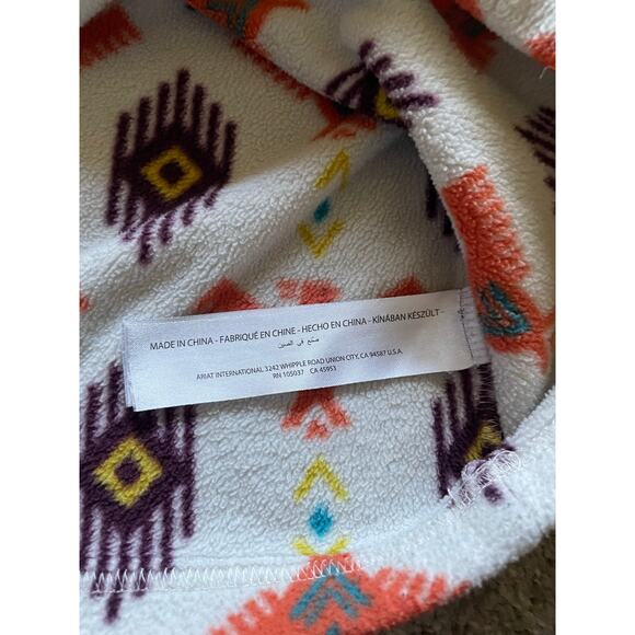 Ariat Womens/Teens Fleece 1/4 Zip Pullover Southwest Aztec print Size Medium - Picture 4 of 8